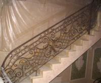 Кованое ограждение на второй этаж