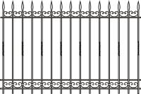 Эскиз кованных заборов арт 04