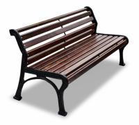 Скамейка чугунная Ретро стиль без подлокотников