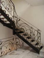 Перила кованые с повортом
