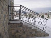 Сварные перила на задний двор