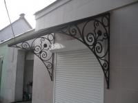 Кованый козырек