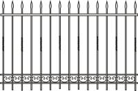 Эскиз кованных заборов арт 02